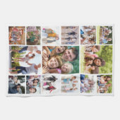 Creëer Uw Eigen Fotocollage 15 Afbeeldingen Wit Theedoek (Horizontaal)