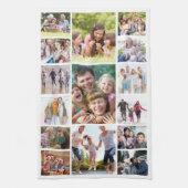 Creëer Uw Eigen Fotocollage 15 Afbeeldingen Wit Theedoek (Verticaal)