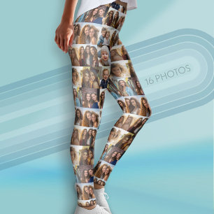 Creëer Uw eigen fotocollage - 16 foto's Leggings