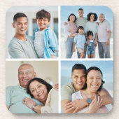 Creëer Uw eigen fotocollage 4 Bier Onderzetter (Voorkant)