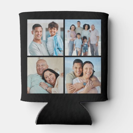 Creëer Uw eigen fotocollage 4 Blikjeskoeler (Achterkant)