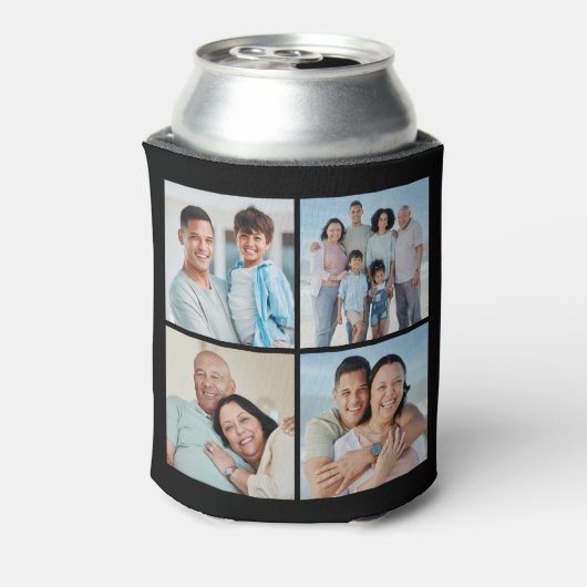 Creëer Uw eigen fotocollage 4 Blikjeskoeler (Blikje Achterkant)