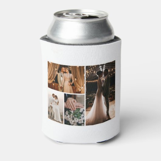 Creëer Uw eigen fotocollage 4 Blikjeskoeler (Blikje Achterkant)