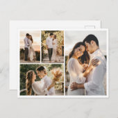 Creëer Uw eigen fotocollage 4 Briefkaart (Voorkant / Achterkant)