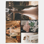 Creëer Uw eigen fotocollage 4 Fleece Deken (Voorkant)