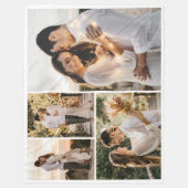 Creëer Uw eigen fotocollage 4 Fleece Deken (Voorkant)