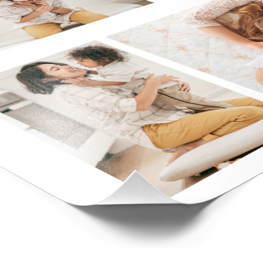 Creëer Uw eigen fotocollage 4 Foto Afdruk (Hoek)