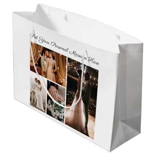 Creëer Uw eigen fotocollage 4 Groot Cadeauzakje (Achterkant Gekanteld)