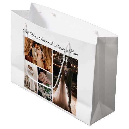 Creëer Uw eigen fotocollage 4 Groot Cadeauzakje (Voorkant Gekanteld)