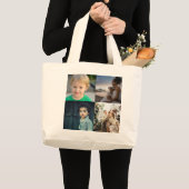 Creëer Uw eigen fotocollage 4 Grote Tote Bag (Voorkant (product))