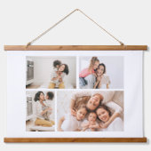 Creëer Uw eigen fotocollage 4 Hangend Wandkleed (Voorkant)