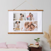 Creëer Uw eigen fotocollage 4 Hangend Wandkleed (Slaapkamer)