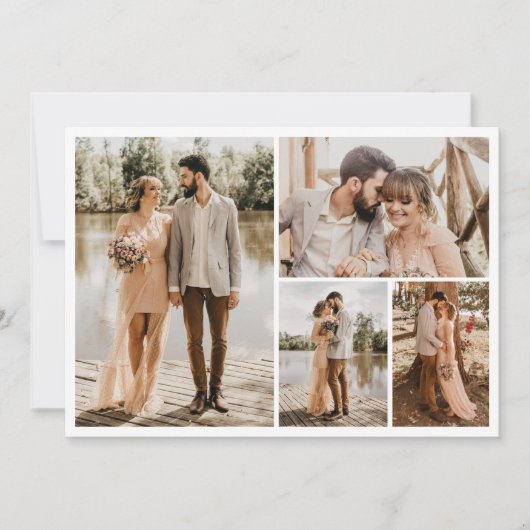 Creëer Uw eigen fotocollage 4 Kaart (Voorkant)