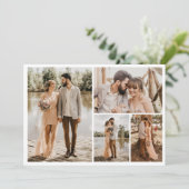 Creëer Uw eigen fotocollage 4 Kaart (Staand voorkant)