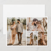 Creëer Uw eigen fotocollage 4 Kaart (Voorkant / Achterkant)