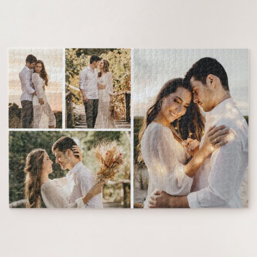 Creëer Uw eigen fotocollage 4 Legpuzzel (Horizontaal)