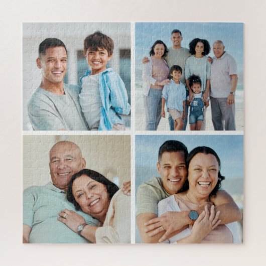 Creëer Uw eigen fotocollage 4 Legpuzzel (Verticaal)