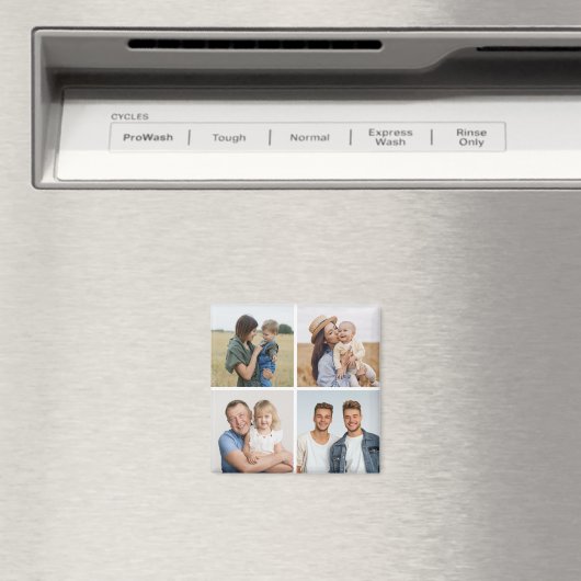 Creëer Uw eigen fotocollage 4 Magneet (Insitu (Vaatwasser))