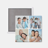 Creëer Uw eigen fotocollage 4 Magneet (Voorkant / Achterkant)