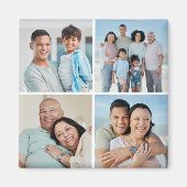 Creëer Uw eigen fotocollage 4 Magneet (Voorkant)