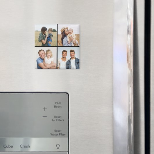 Creëer Uw eigen fotocollage 4 Magneet (Insitu (Koelkast))