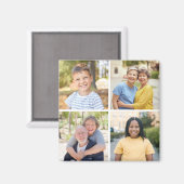 Creëer Uw eigen fotocollage 4 Magneet (Voorkant / Achterkant)