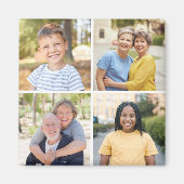 Creëer Uw eigen fotocollage 4 Magneet (Voorkant)