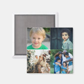 Creëer Uw eigen fotocollage 4 Magneet (Voorkant / Achterkant)