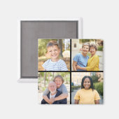 Creëer Uw eigen fotocollage 4 Magneet (Voorkant / Achterkant)