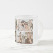 Creëer Uw eigen fotocollage 4 Matglas Koffiemok (Voorkant rechts)