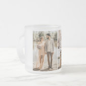 Creëer Uw eigen fotocollage 4 Matglas Koffiemok (Voorkant links)