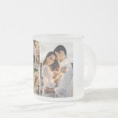 Creëer Uw eigen fotocollage 4 Matglas Koffiemok (Voorkant rechts)