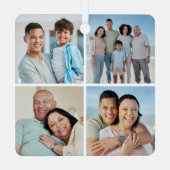 Creëer Uw eigen fotocollage 4 Metalen Ornament (Achterkant)