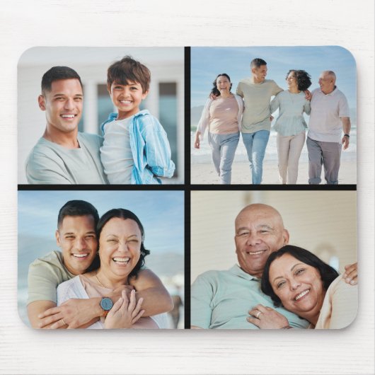 Creëer Uw eigen fotocollage 4 Muismat (Voorkant)