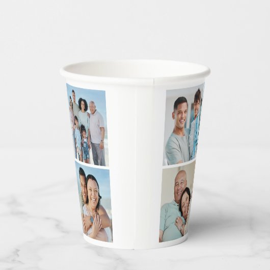 Creëer Uw eigen fotocollage 4 Papieren Bekers (Rechts)