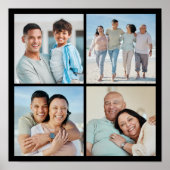 Creëer Uw eigen fotocollage 4 Poster (Voorkant)