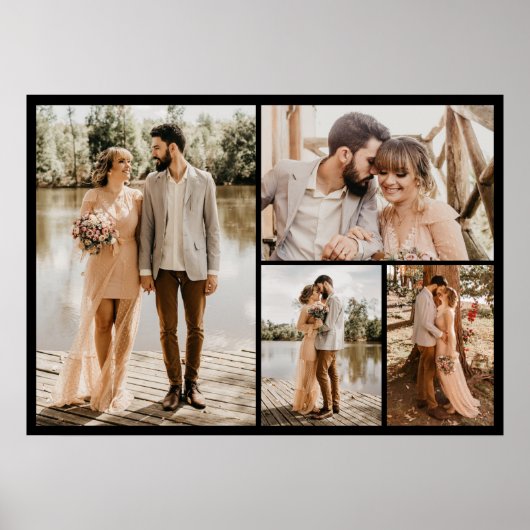 Creëer Uw eigen fotocollage 4 Poster (Voorkant)