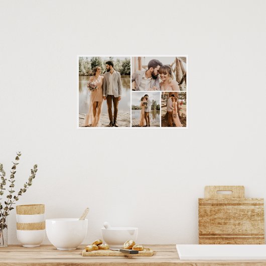 Creëer Uw eigen fotocollage 4 Poster (Keuken)