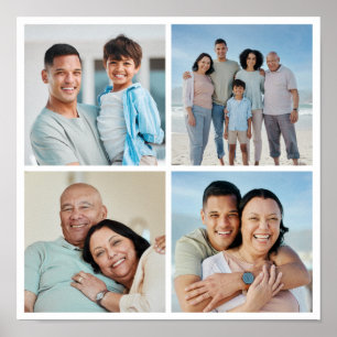 Creëer Uw eigen fotocollage 4 Poster