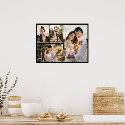 Creëer Uw eigen fotocollage 4 Poster (Keuken)