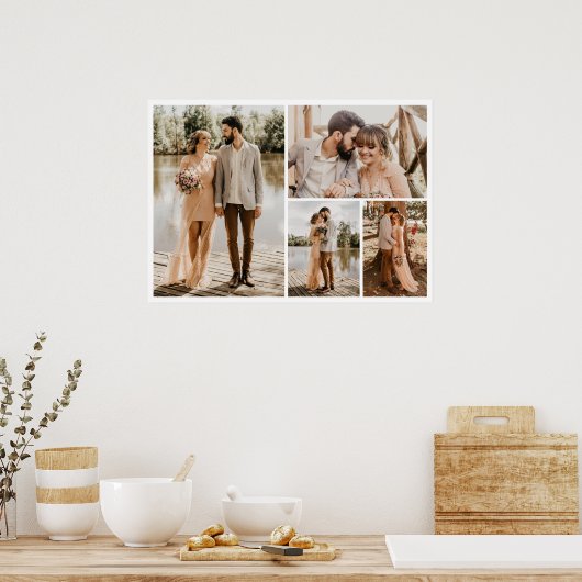 Creëer Uw eigen fotocollage 4 Poster (Keuken)