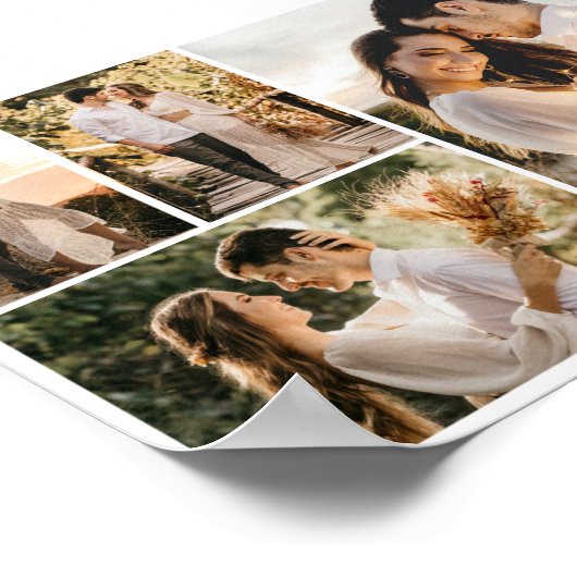 Creëer Uw eigen fotocollage 4 Poster (Hoek)