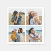 Creëer Uw eigen fotocollage 4 Servet (Voorkant)