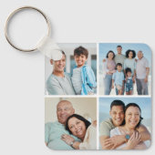 Creëer Uw eigen fotocollage 4 Sleutelhanger (Voorkant)