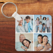 Creëer Uw eigen fotocollage 4 Sleutelhanger (Voorkant)