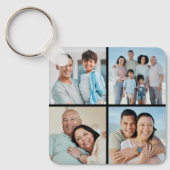 Creëer Uw eigen fotocollage 4 Sleutelhanger (Voorkant)