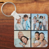 Creëer Uw eigen fotocollage 4 Sleutelhanger (Voorkant)