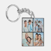 Creëer Uw eigen fotocollage 4 Sleutelhanger (Voorkant Links)