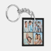 Creëer Uw eigen fotocollage 4 Sleutelhanger (Voorkant Links)