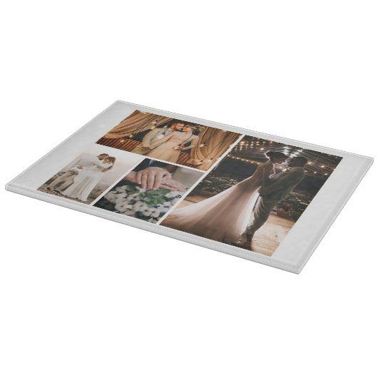 Creëer Uw eigen fotocollage 4 Snijplank (Hoek)